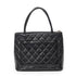 Medallion Tote Quilted Caviar