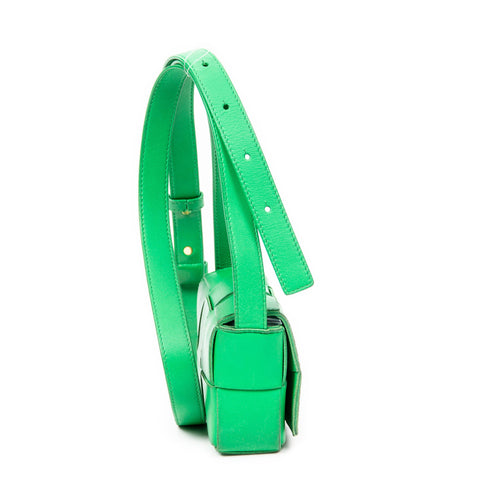 Cassette Crossbody Bag Maxi Intrecciato Leather