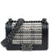 Boy Flap Bag Woven PVC with Lambskin Small