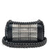 Boy Flap Bag Woven PVC with Lambskin Small