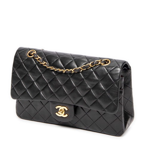 Vintage Classic Double Flap Bag Quilted Lambskin Medium