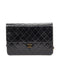 Vintage Clutch with Chain Quilted Leather Medium