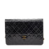 Vintage Clutch with Chain Quilted Leather Medium
