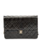 Vintage Clutch with Chain Quilted Leather Medium