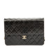 Vintage Clutch with Chain Quilted Leather Medium