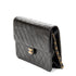 Vintage Clutch with Chain Quilted Leather Medium