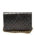 Vintage Clutch with Chain Quilted Leather Medium