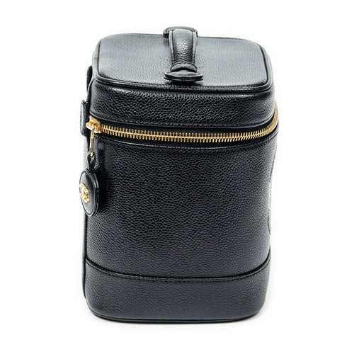 Vintage Timeless Cosmetic Case Caviar Tall