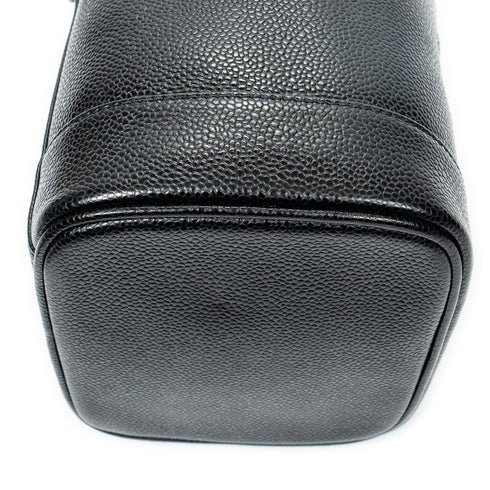 Vintage Timeless Cosmetic Case Caviar Tall