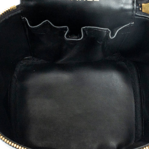 Vintage Timeless Cosmetic Case Caviar Tall