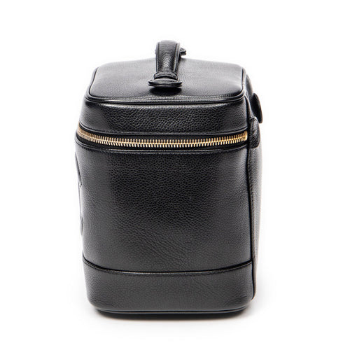 Vintage Timeless Cosmetic Case Caviar Tall