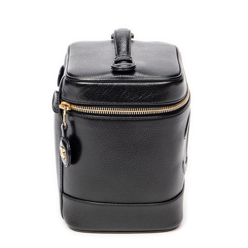 Vintage Timeless Cosmetic Case Caviar Tall