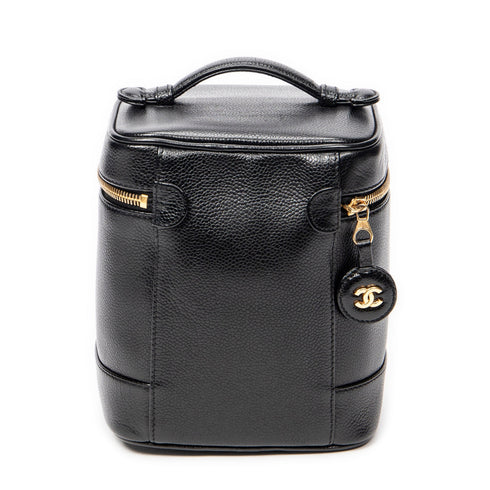 Vintage Timeless Cosmetic Case Caviar Tall