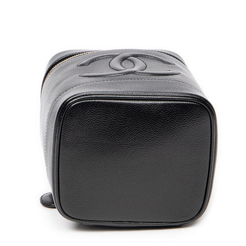 Vintage Timeless Cosmetic Case Caviar Tall