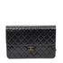 Vintage Clutch with Chain Quilted Leather Medium