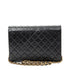 Vintage Clutch with Chain Quilted Leather Medium