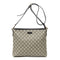 Zip Top Messenger Bag GG Coated Canvas Medium