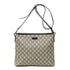 Zip Top Messenger Bag GG Coated Canvas Medium