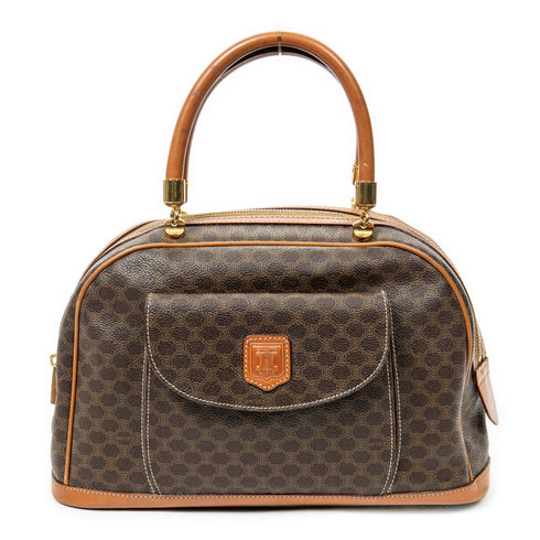 Vintage Duffle Bag Macadam Coated Canvas Medium