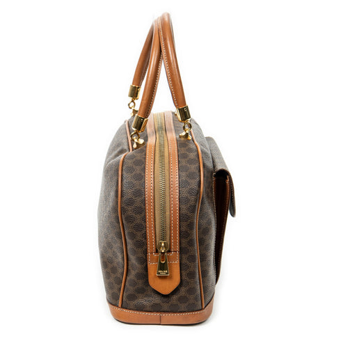 Vintage Duffle Bag Macadam Coated Canvas Medium