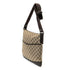 Zip Messenger Bag GG Canvas with Perforated Leather Medium