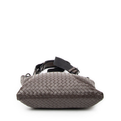 Flat Messenger Bag Intrecciato Nappa Medium