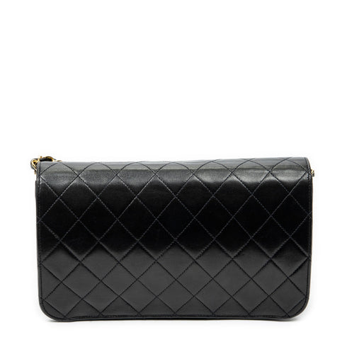 Vintage Full Flap Bag Quilted Lambskin Medium
