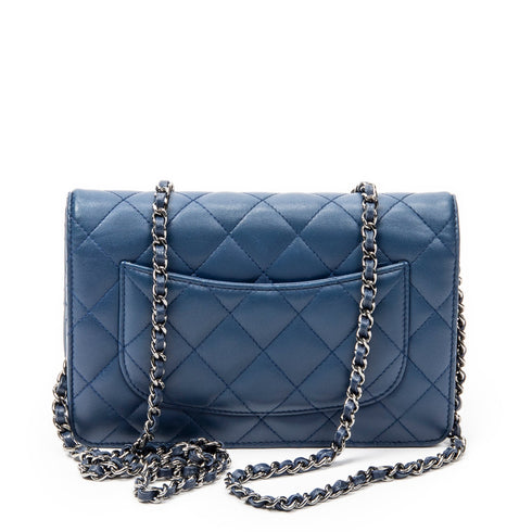 Wallet on Chain Quilted Lambskin