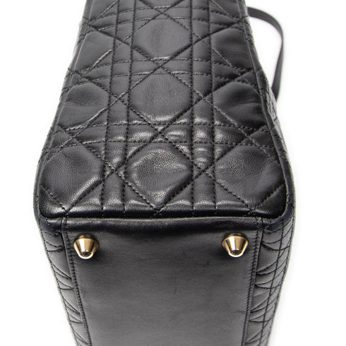 Vintage Lady Dior Bag Cannage Quilt Lambskin Large