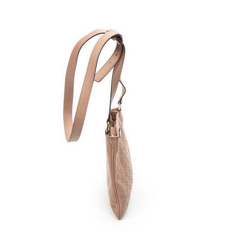 Zip Top Messenger Bag Guccissima Leather Small
