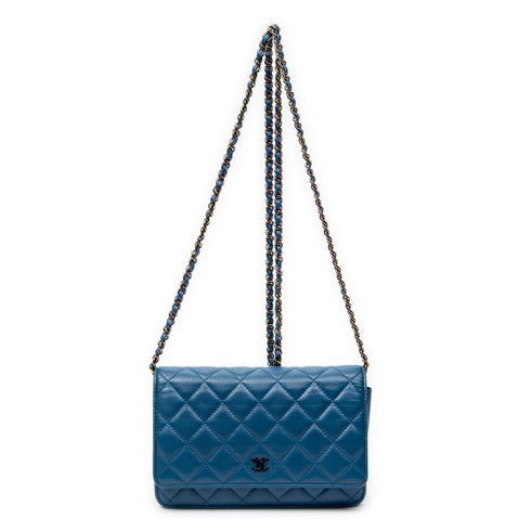 Wallet on Chain Quilted Lambskin