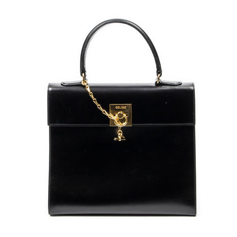 Vintage Logo Top Handle Bag Leather Small