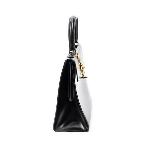 Vintage Logo Top Handle Bag Leather Small