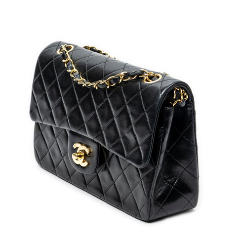Vintage Classic Double Flap Bag Quilted Lambskin Small