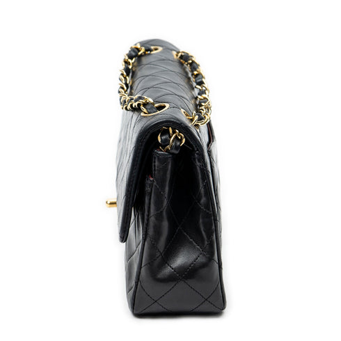 Vintage Classic Double Flap Bag Quilted Lambskin Small
