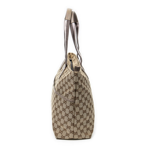 Diaper Web Strap Tote GG Canvas Large