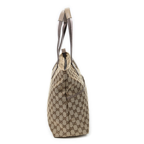 Diaper Web Strap Tote GG Canvas Large