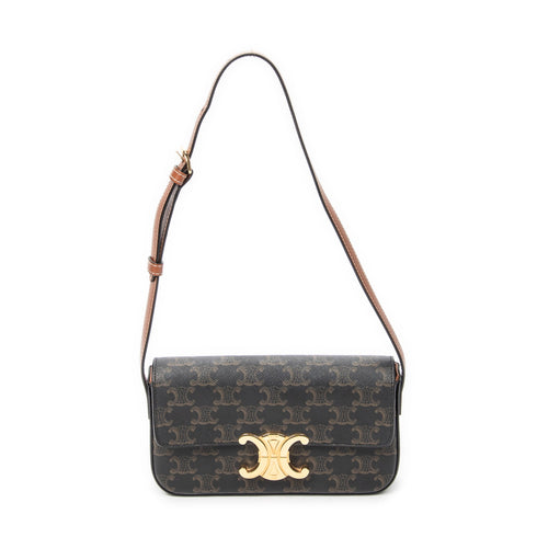 Triomphe East-West Shoulder Bag Triomphe Coated Canvas