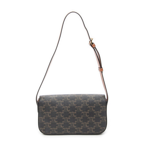 Triomphe East-West Shoulder Bag Triomphe Coated Canvas