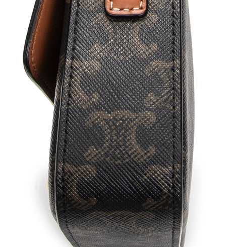 Triomphe East-West Shoulder Bag Triomphe Coated Canvas