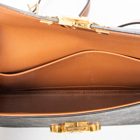 Triomphe East-West Shoulder Bag Triomphe Coated Canvas