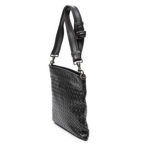 Flat Messenger Bag Intrecciato Nappa Medium