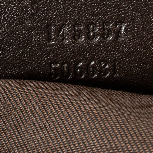 Zip Messenger Bag GG Canvas with Perforated Leather Medium