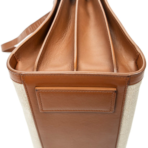 Sac de Jour Souple Bag Canvas with Leather Small