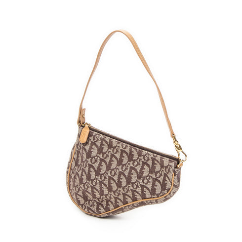 Vintage Saddle Bag Diorissimo Canvas Mini