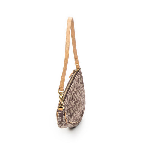 Vintage Saddle Bag Diorissimo Canvas Mini