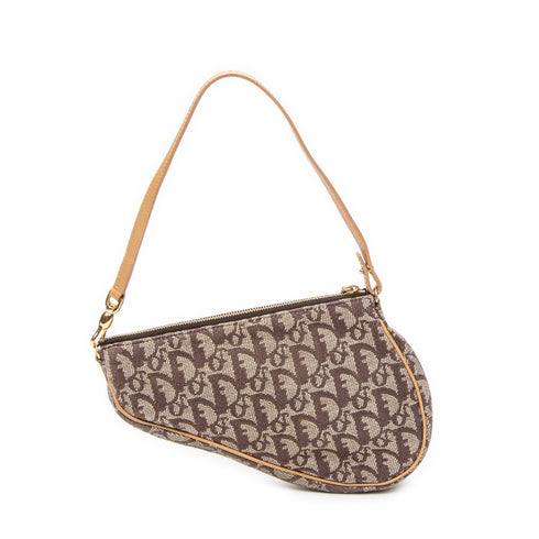 Vintage Saddle Bag Diorissimo Canvas Mini