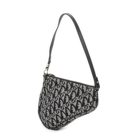 Vintage Saddle Bag Diorissimo Canvas Mini