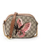 Chain Crossbody Bag Embroidered GG Coated Canvas Mini