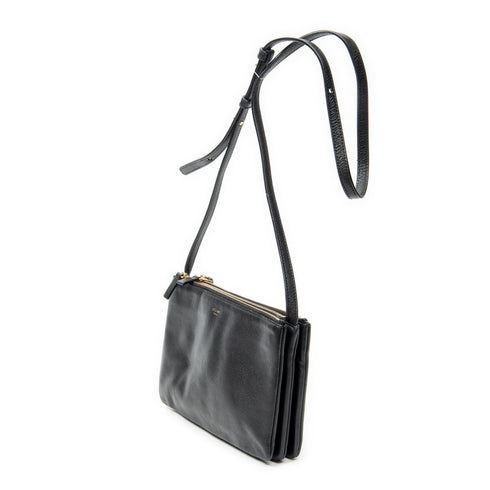 Trio Crossbody Bag Leather Small